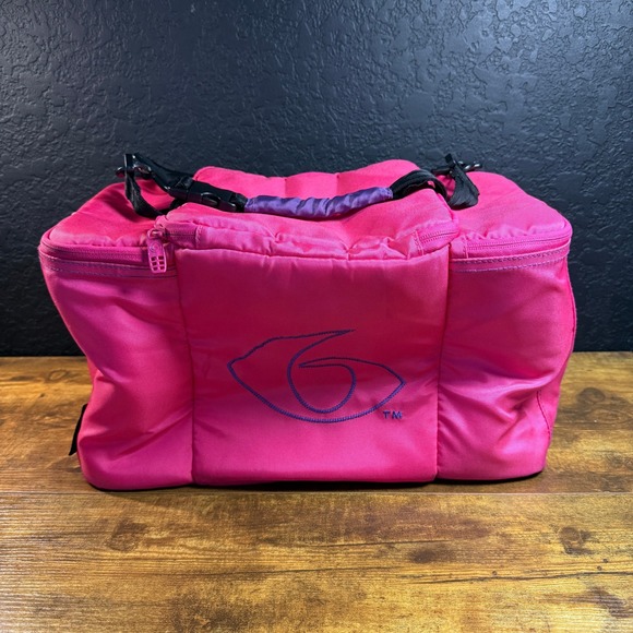 6 Pack Fitness Innovator Meal Prep Bag Pink Insulated Cooler - Picture 3 of 5